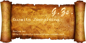 Guzmits Zseraldina névjegykártya